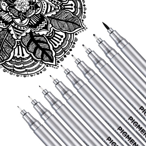 Qatalitic Pcs Black Micro-Pen Fineliner Drawing