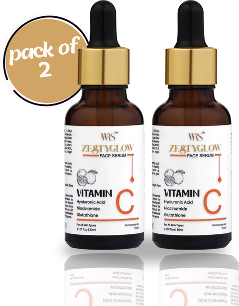 WHITEROSESHINE Zesty Glow Vitamin C Face Serum for Any Skin | No Side Effect  (Pack of 2) Price in India
