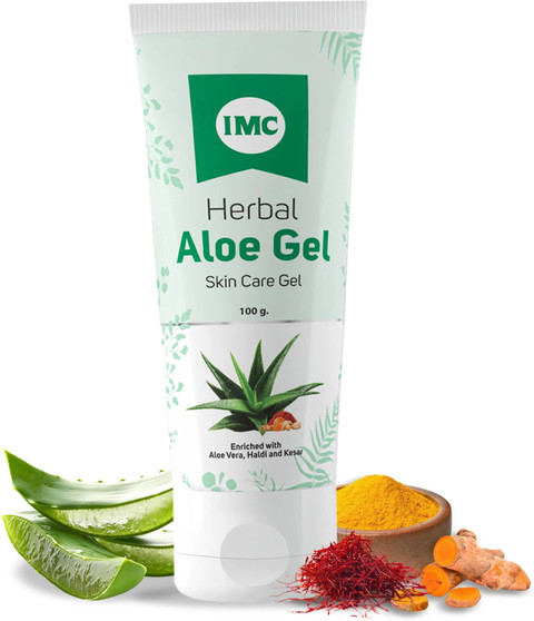 IMC Herbal Aloe Gel | Helps To Treat Acne & Dull Skin | For Face, Neck,  Hands & Skin Price in India - Buy IMC Herbal Aloe Gel | Helps To Treat