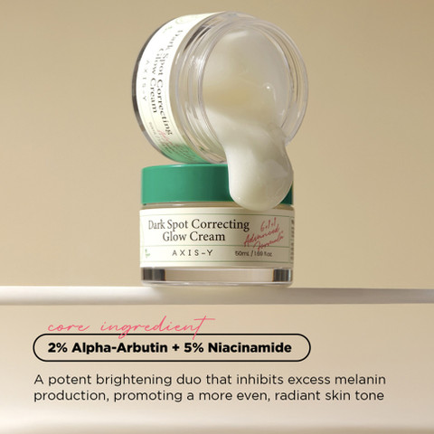 AXIS-Y Dark Spot Correcting Glow Cream | 2% Alpha-Arbutin + 5