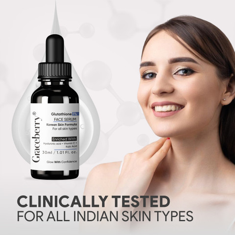 GRACEBERRY Graceberry Glutathione Brightening Serum  Hyaluronic Acid,  Vitamin C & Kojic Acid for Skin Whitening, Anti-Aging, Hydration & Repair  skin  30ml Price in India - Buy GRACEBERRY Graceberry Glutathione  Brightening