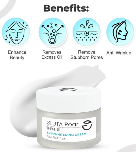 gluta pearl glutathione review Gluta pearl Skin Whitening Cream, Night Cream for Brightening and Antiging  Price in India