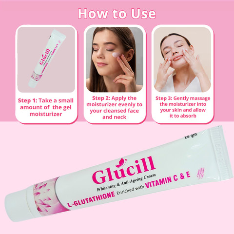 glutathione gel cream AGE-R Glow Capsule LA Organo Glutathione Cream, 50g
