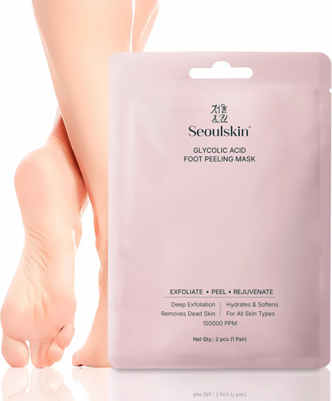 Seoulskin Glycolic Acid Foot Peeling Mask Deep Exfoliation, Hydration  Softening Pair - Main Image