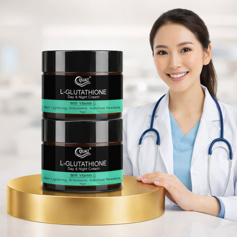 QUAT Best L-Glutathione Skin Whitening Cream with Vitamin C for Face Price in India