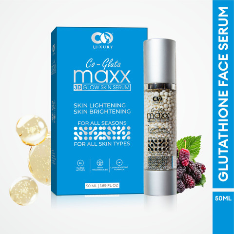 CO Luxury GlutaMaxx Glutathione 3D Glow Skin Serum | Skin Whitening & Brightening Price in India - Buy CO Luxury GlutaMaxx Glutathione 3D Glow Skin Serum