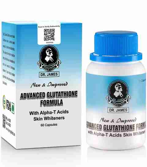 DR JAMES Skin Brightening Made Simple Advanced Glutathione 60 Capsules