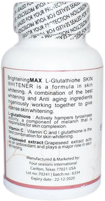 effective whitening glutathione capsule Sara Beauty Glutathione & Vitamin C Brightening Face Serum Sara Beauty –  50ml - Cosmetics Store main image 0