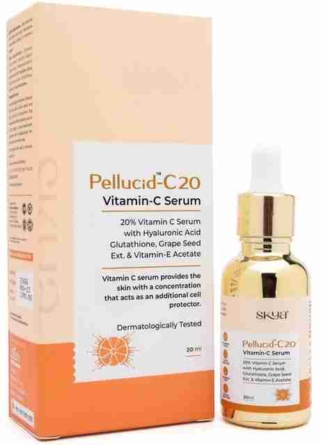 glutathione pimples SKYA Vitamin C Face Serum With Glutathione Lighten Acne Pimples Marks Dark Spot Fine lines wrinkles Price in India