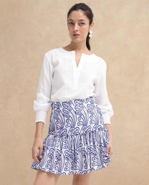 あさみ RAREISM Printed Women Regular Blue Skirt - Buy RAREISM Printed