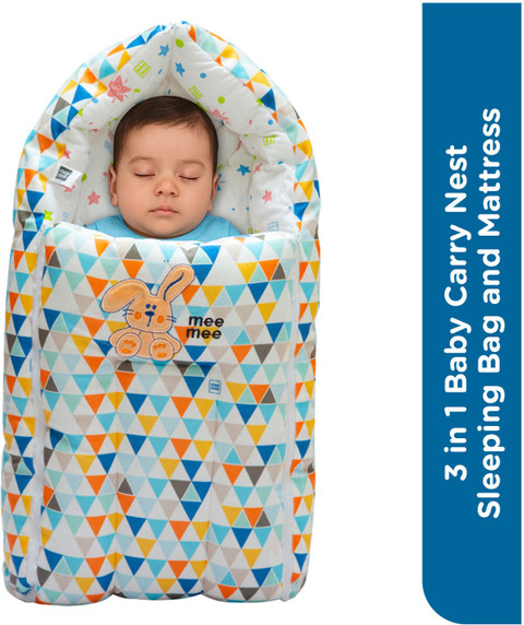 MeeMee in Baby Bed, Carry Nest Mattress, Soft Portable Bassinet for  Newborn Infants Sleeping Bag