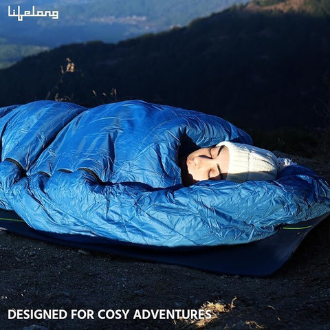 Lifelong Sleeping Bag For Adults Winter Temperatures|Best For Camping,  Hiking, Trekking Sleeping Bag