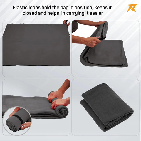 Rocksport Fleece Sleeping bag cum blanket for Train Travel,Camping,Sporting  Events Sleeping Bag