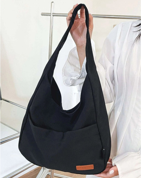 torreto Black Tote Stylish Spacious Handbag For Women Tote Bag Ladies  Purse