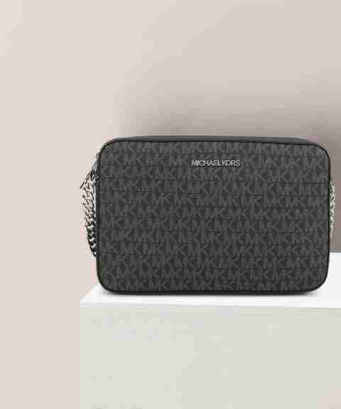 MICHAEL KORS Black Sling Bag JET SET ITEM BLACK Price in India