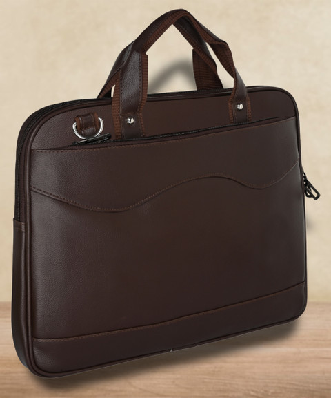 Messenger Bag Vegan Laptop Bags India ECOSUSI Red Vegan Leather