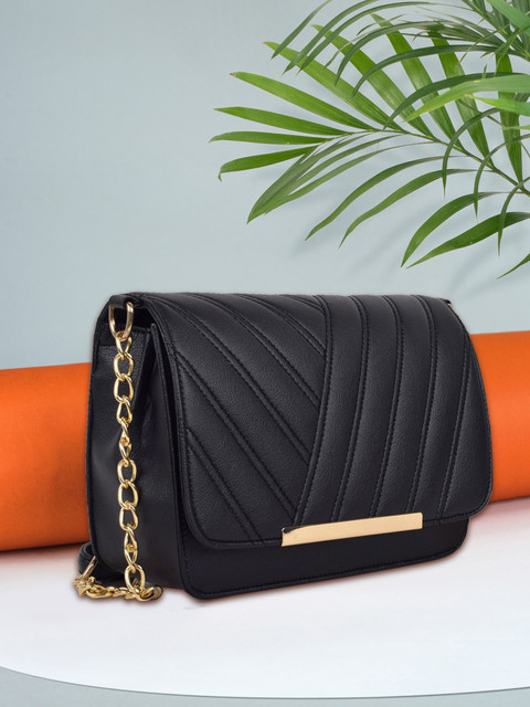 Ross Brown Black Sling Bag BLACK SLING BAG FOR WOMEN