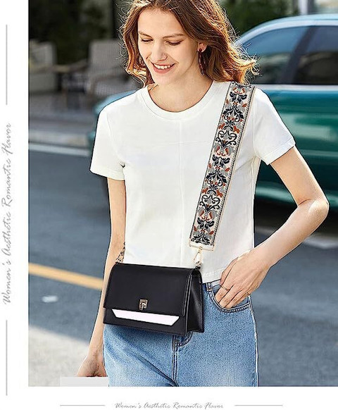 valerie White Shoulder Bag Purse Strap Replacement Crossbody Wide Shoulder  Sling Side Bag Strap