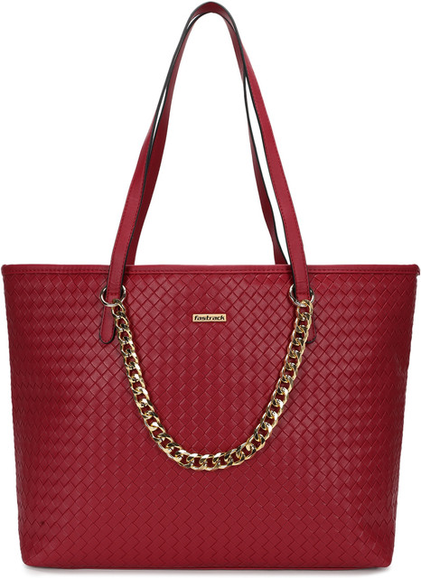 Fastrack Red Shoulder Bag Textured Red Price in India