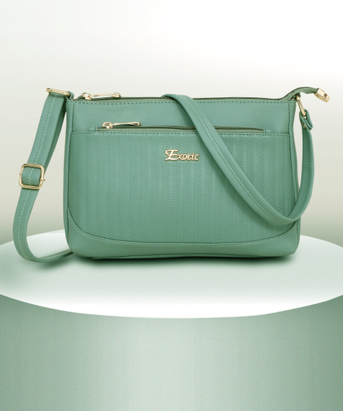 Exotic Green Sling Bag Pop colour Sling bag Green Price in India