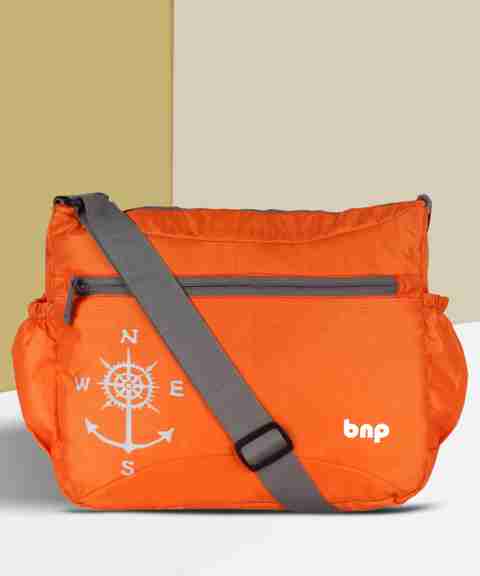 BAGS N PACKS Orange Sling Bag Sling bag Cross Body Bag Messenger BAGS N PACKS Orange Sling Bag Sling bag Cross Body Bag Messenger