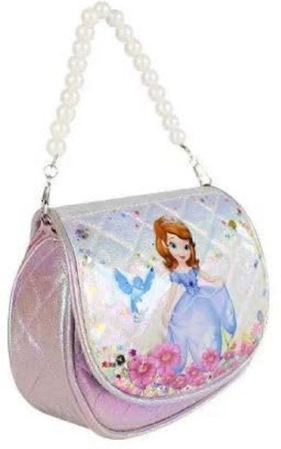MBKids Tan Sling Bag Barbie Glitter Sling Bag Handbag For Girls