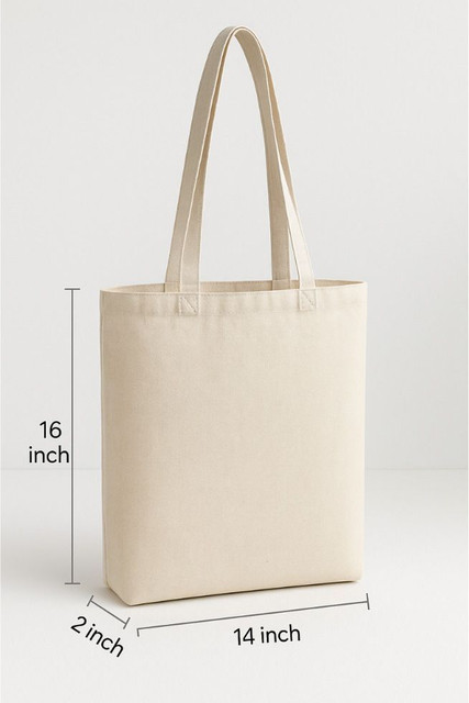A I CHOICE White Tote Casual Cotton Tote Bag for Women | Sturdy