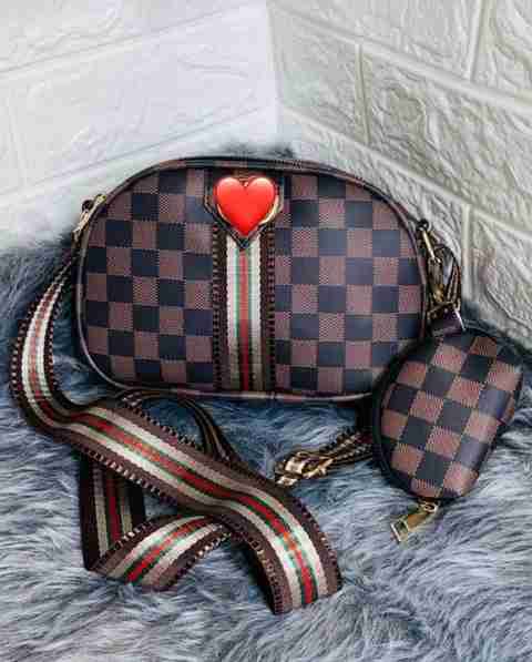 anayat Brown Sling Bag Sling Bag Wide strap sling bag with coin purse,  sling bag for girls and women