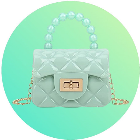 BATCAT Green Sling Bag Mini Purse sling bag Kids Jelly Purse