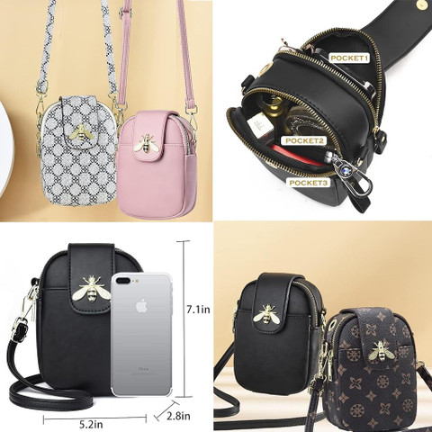 PALAY Brown Sling Bag Fashion Women Crossbody Purse Bag Shoulder