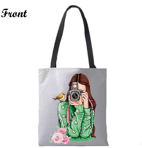 Printwala White Tote Tote Bag for Women Printed Multipurpose