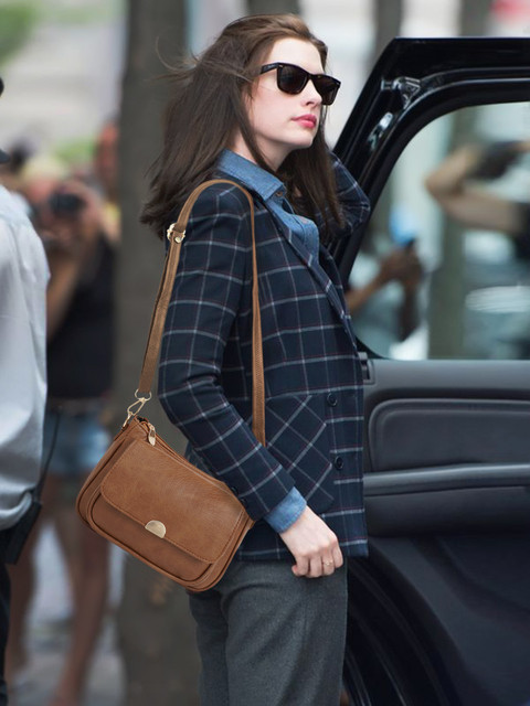 LANCER Tan Sling Bag Casual Trendy Hobo Shoulder Crossbody Travel