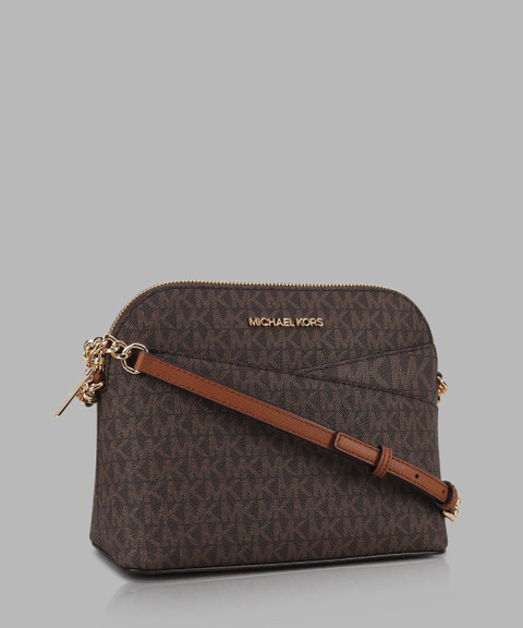 MICHAEL KORS Brown Sling Bag JET SET TRAVEL BROWN Price in India