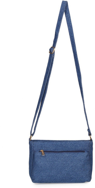 Shopathon India Blue Sling Bag Jeans Multipocket Straight Sling