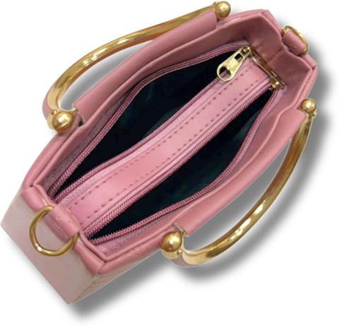 ZOKER Pink Sling Bag Stylish Boxy PU Sling Bag for Women