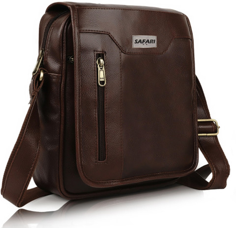 Safari go Brown Sling Bag sling bag For Men