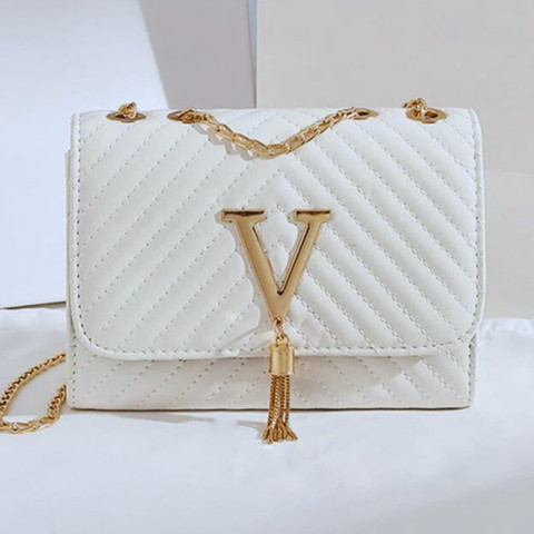 Mummy Collection White Sling Bag Women's Stylish Bag White Clutch Purses  and Handbags with Chain Shoulder Strap