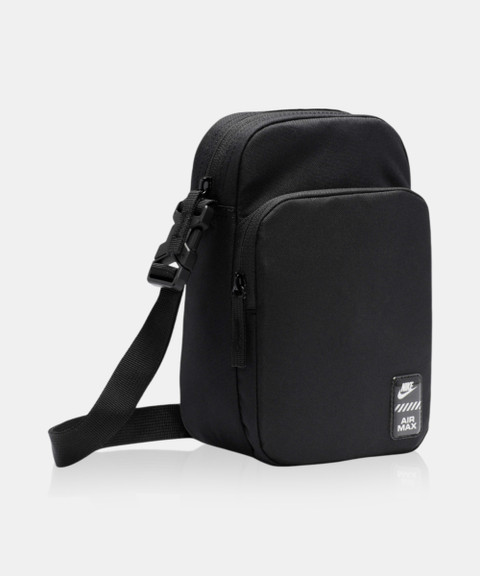 NIKE Black Sling Bag Air Max Heritage BLACK/BLACK/DK SMOKE GREY