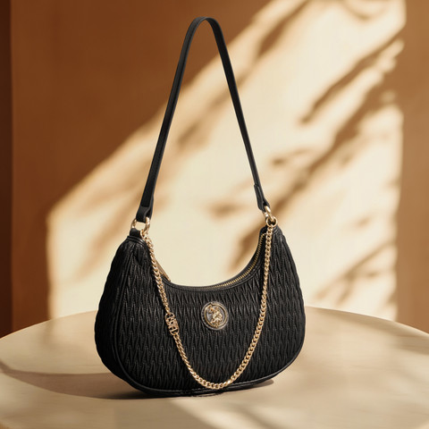 POLO Black Shoulder Bag VERA