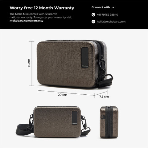 Mokobara Black Sling Bag The Moko Mini 2.0 After Hours - Price in