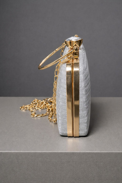 silver clutch unique evening bags