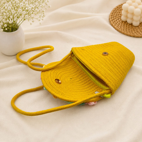 rope woven crossbody strap