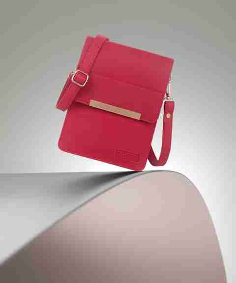 Rovok Red Sling Bag Girls Women Women's Mobile Cell Phone Holder