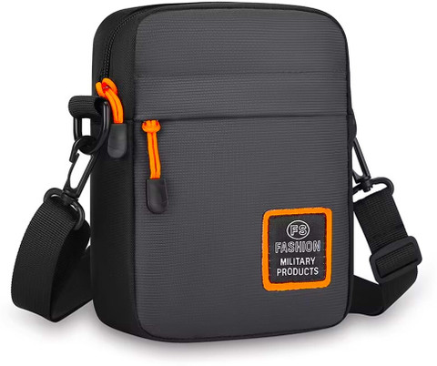 GOTEO Grey Sling Bag Sling Crossbody Bag Mobile Phone Passport