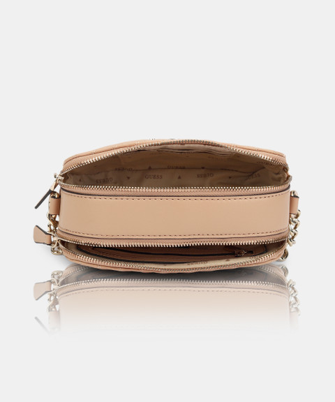 GUESS Originals Logo Camera Bag – Kompakte Umhängetasche Mit Organizer-Innenfächern