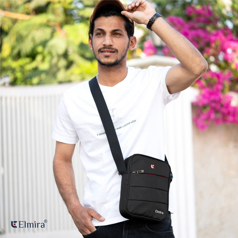 Elmira Black Sling Bag Mini Sling Bag Small Side Travel