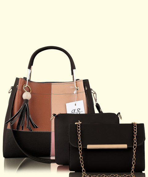 LIKE STYLE Black Shoulder Bag LS-BLCK-3