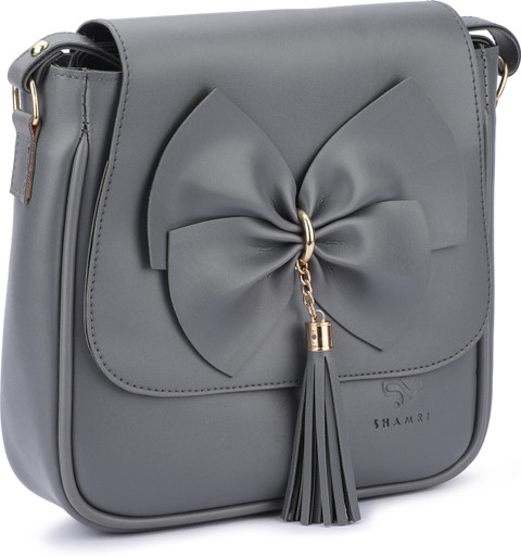 SHAMRIZ Grey Sling Bag For Women's and Girls Stylish Sling Cross
