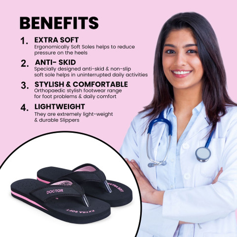 DOCTOR EXTRA SOFT Women Doctor Slippers for Women Orthopedic