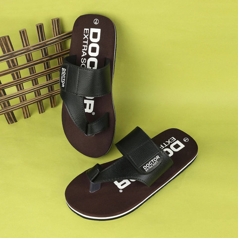 DOCTOR EXTRA SOFT Men Men's One Toe Slippers Ortho Care Orthopaedic  Diabetic Dr Stylish House Flip-Flop and Thump Ring Slip on for Gents and  Boys OR